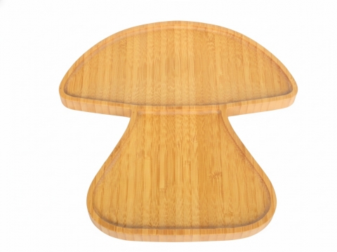Bamboo mushroom-shaped platter